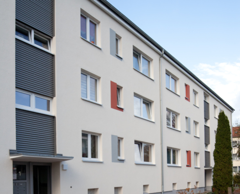 Magdeburgstraße Fassade temps