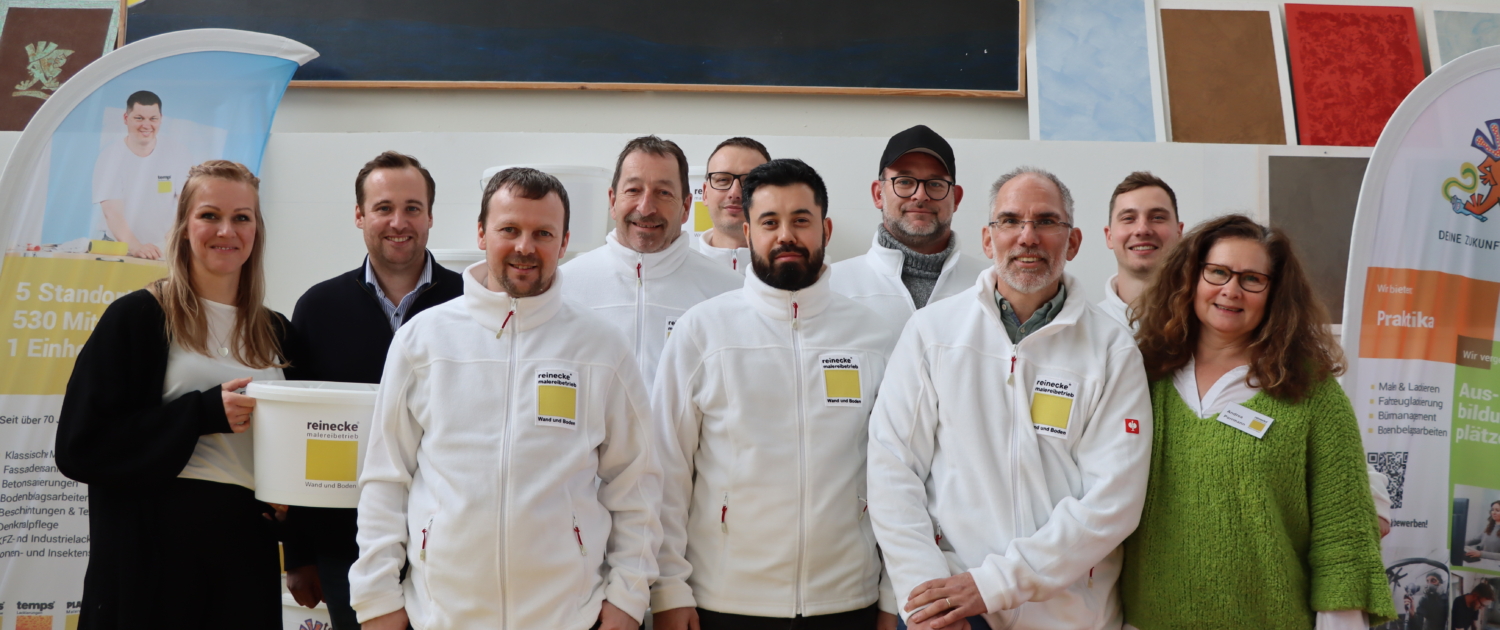 Gruppenfoto mit dem neuen Kollegen von reinecke