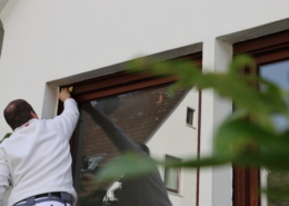 Arbeiten an Fensterflächen